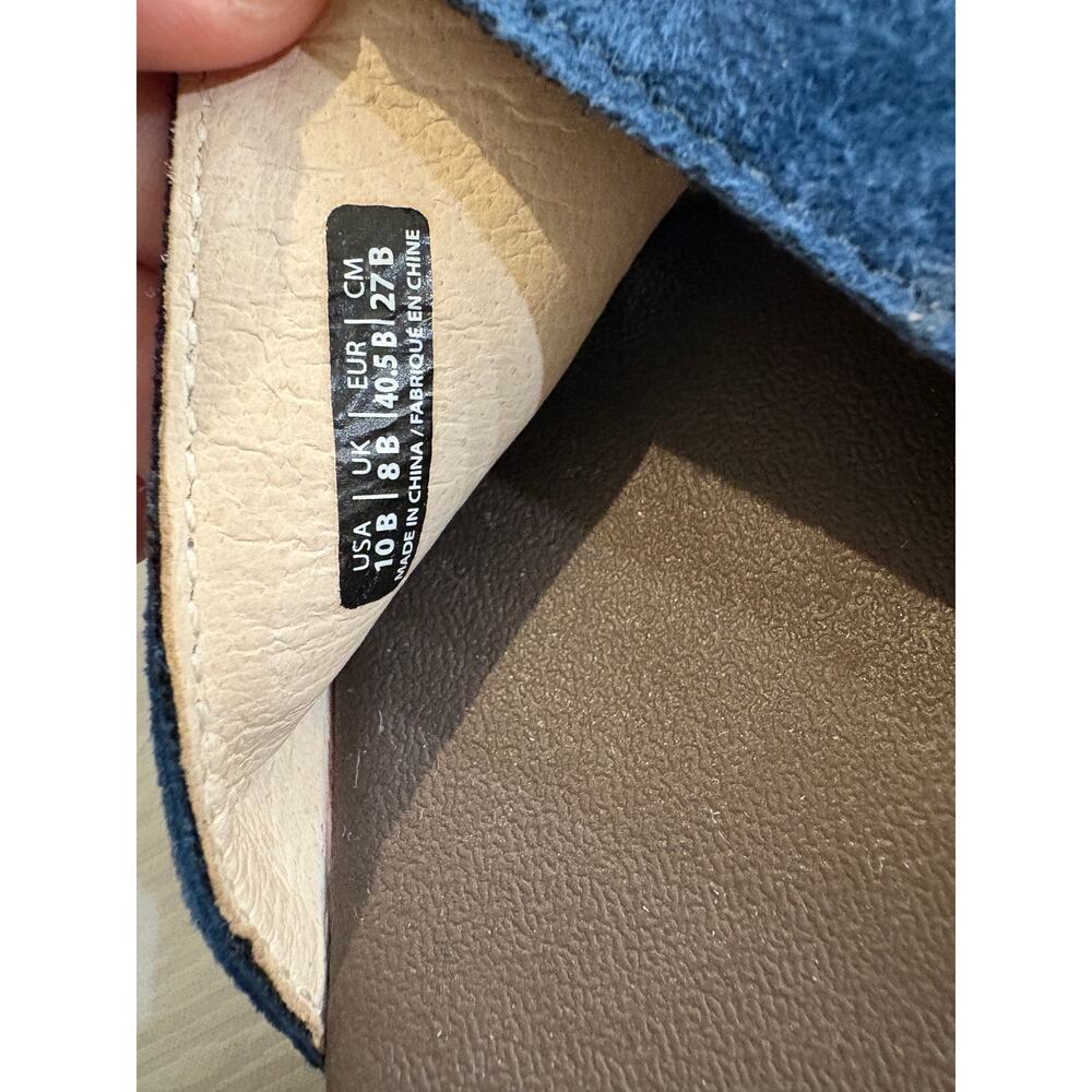 Revitalign Women's Sandbridge Arch Support Slides Marine Blue Microsuede 10B - Picture 10 of 12